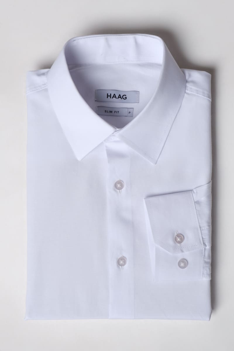 Kit 3 - Camisa Passa Fácil Manga Longa - Branca