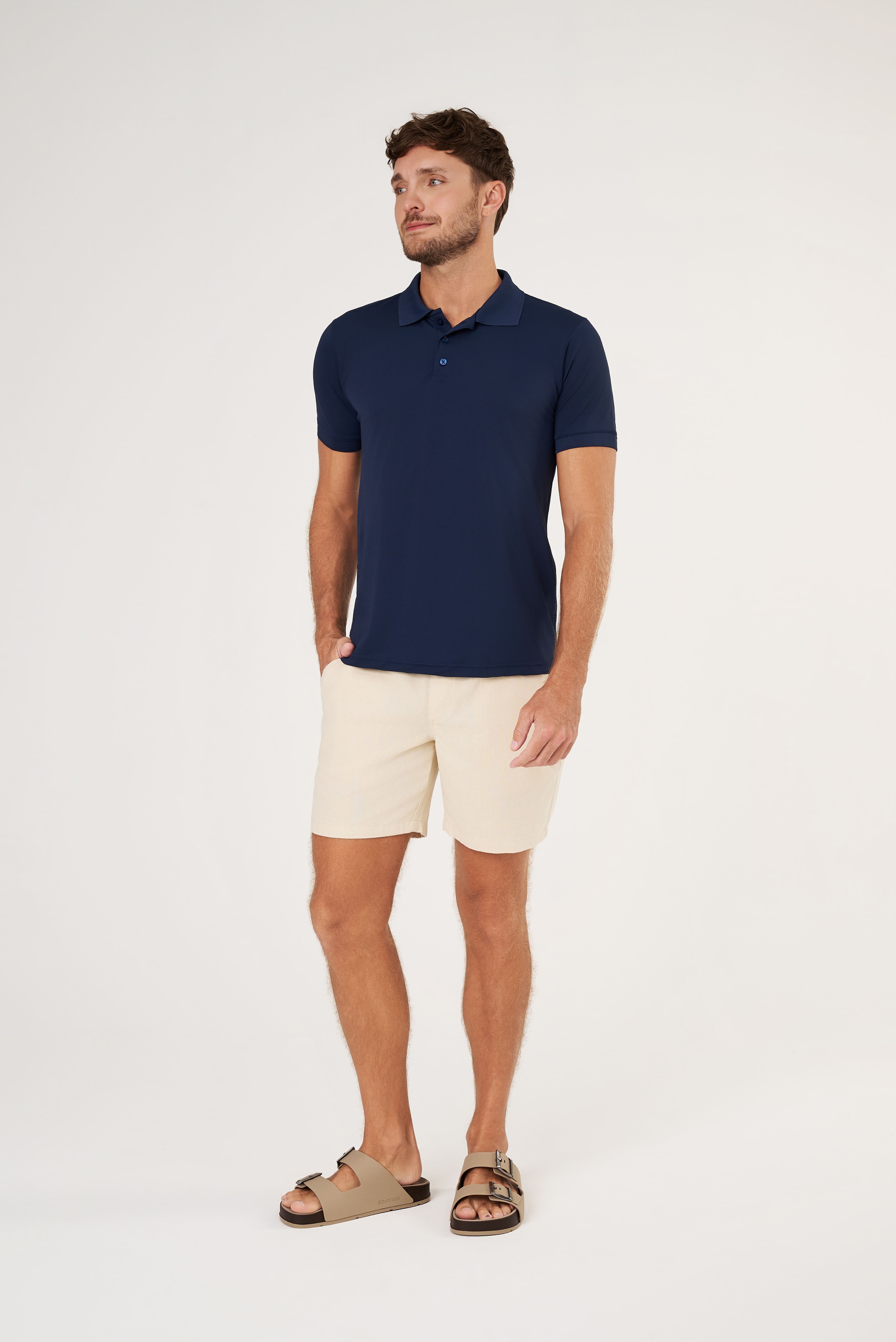Camisa Polo Flex - Marinho