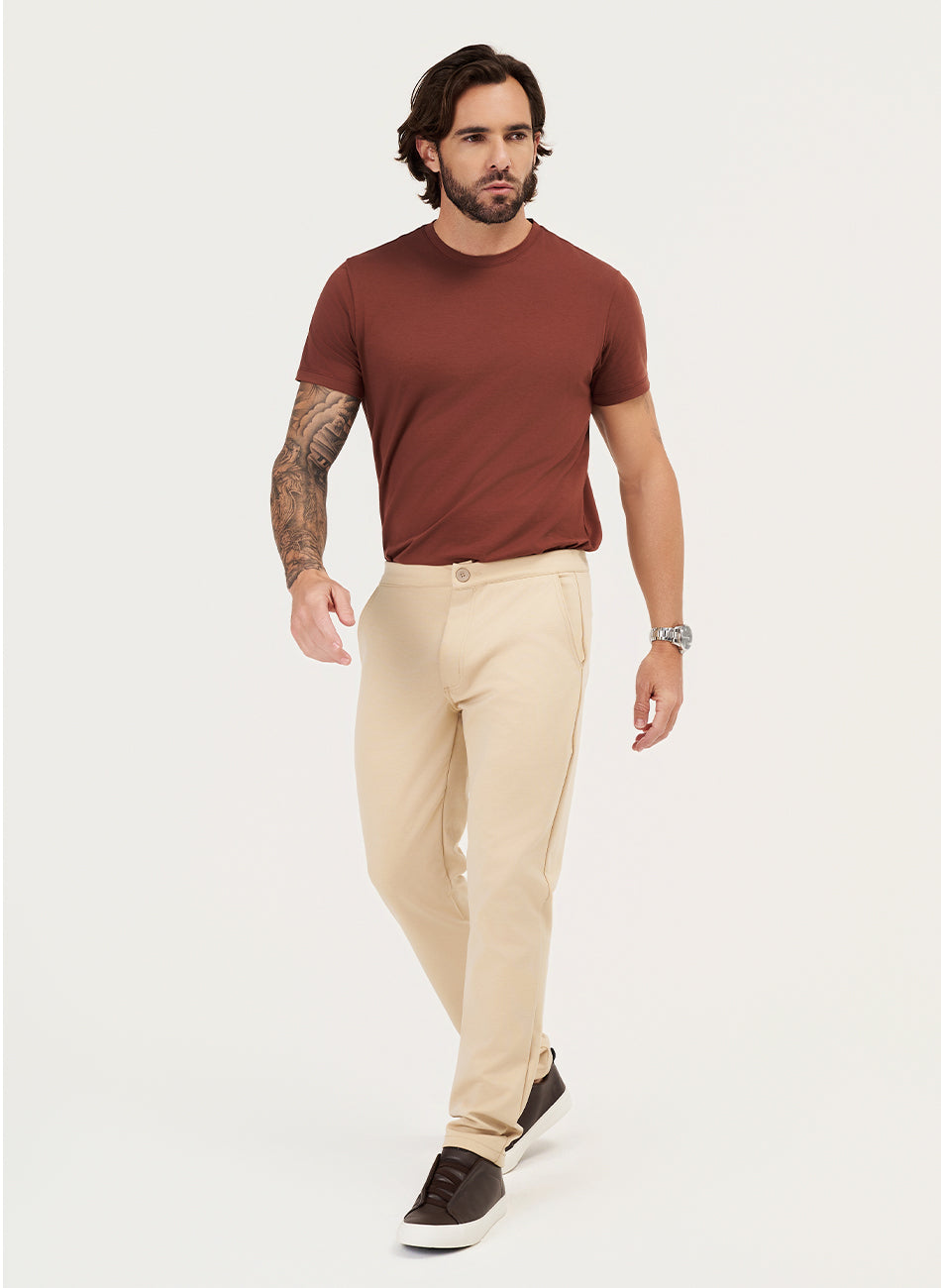 Calça Tech Alfaiataria - Caqui