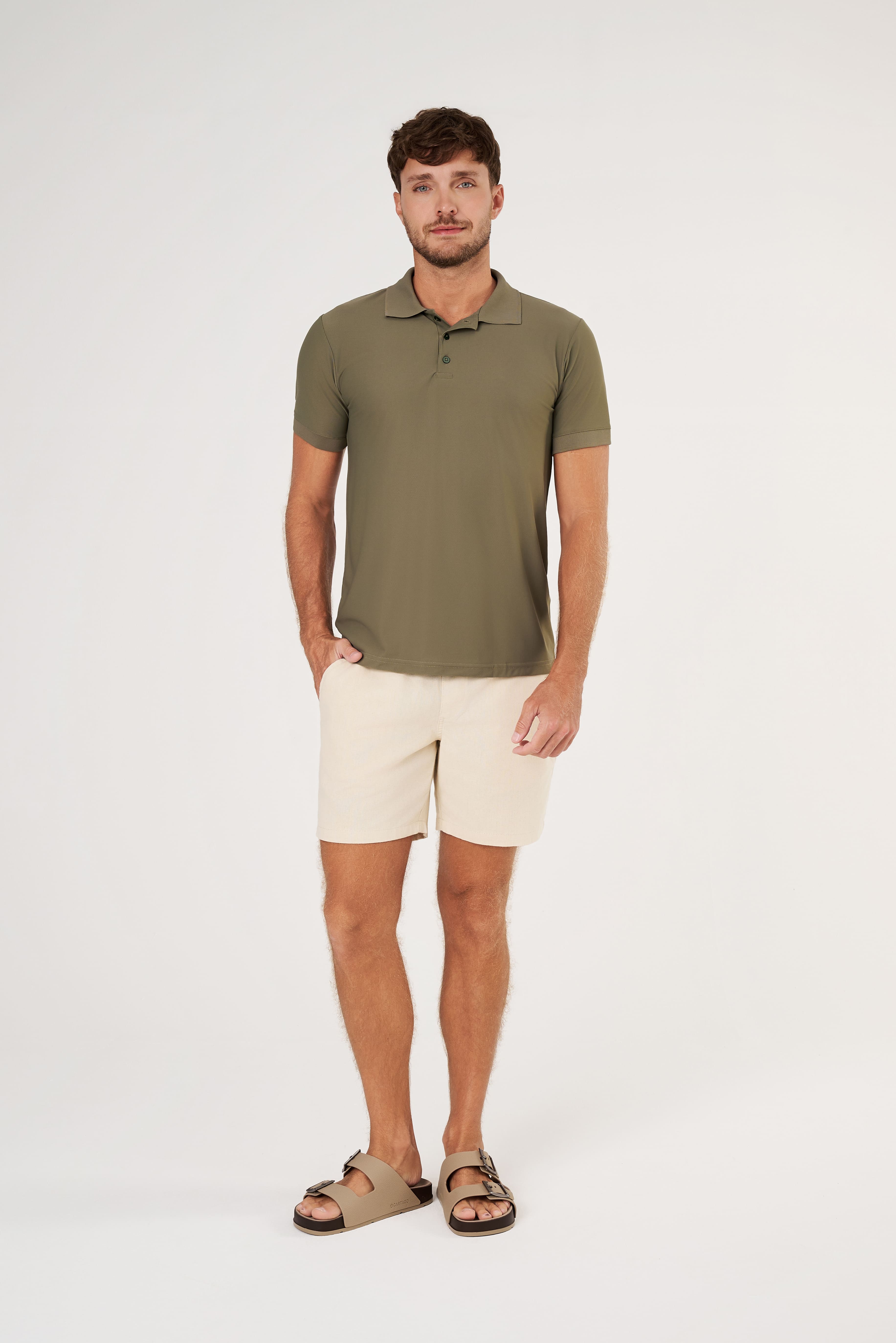 Camisa Polo Flex - Musgo