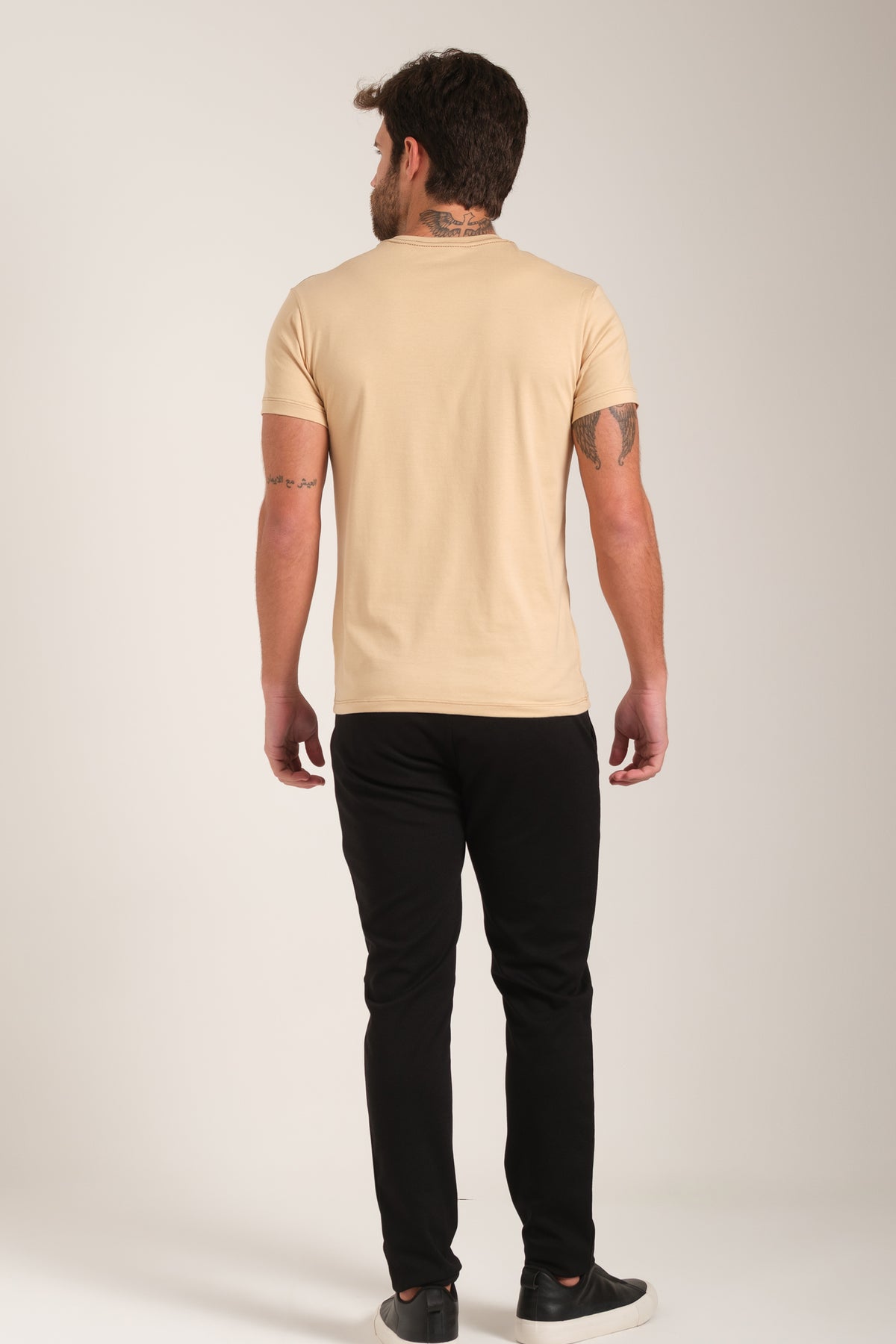 Camiseta Algodão Egípcio - Bege