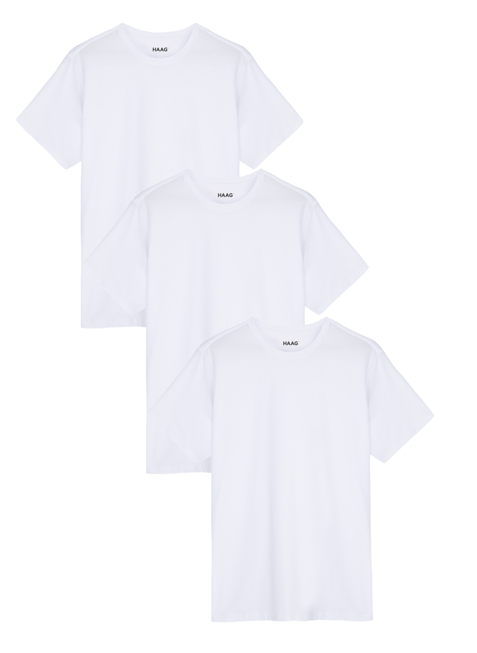 Kit 3 - Camiseta Algodão Egípcio - Branca