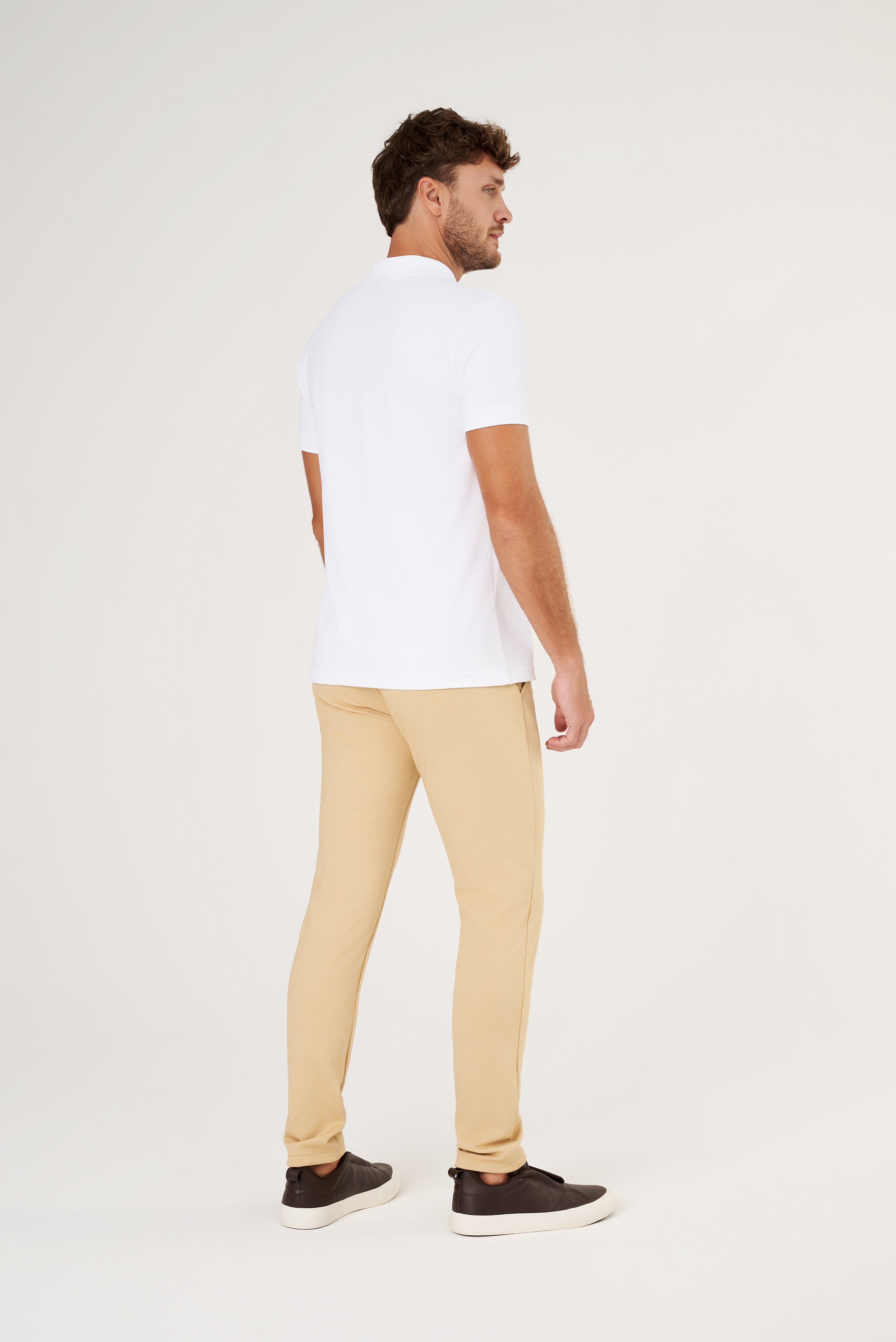 Camisa Polo Flex - Branca