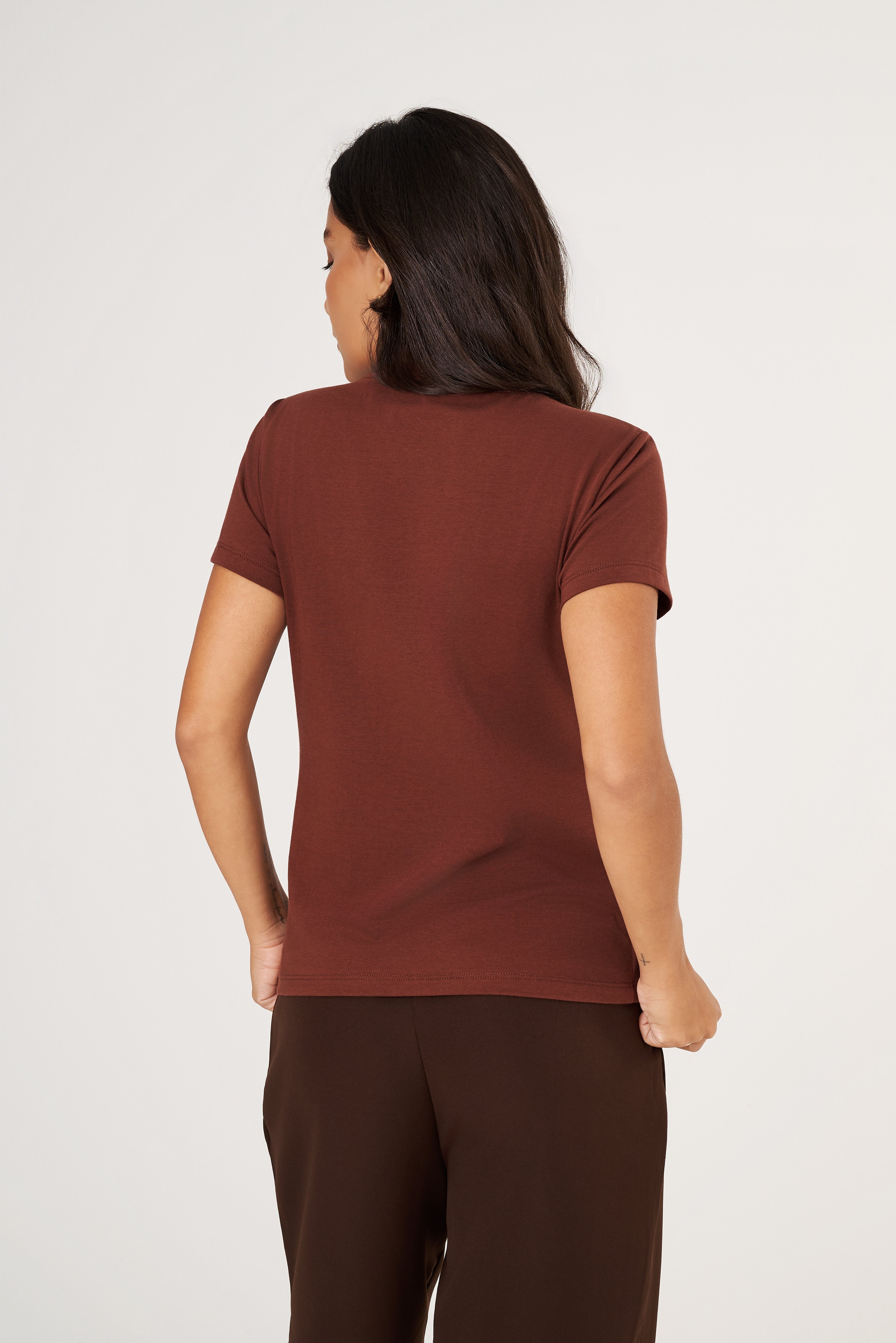 Camiseta Feminina Algodão Egípcio - BabyLook - Gola Redonda - Monte seu Kit | Haag