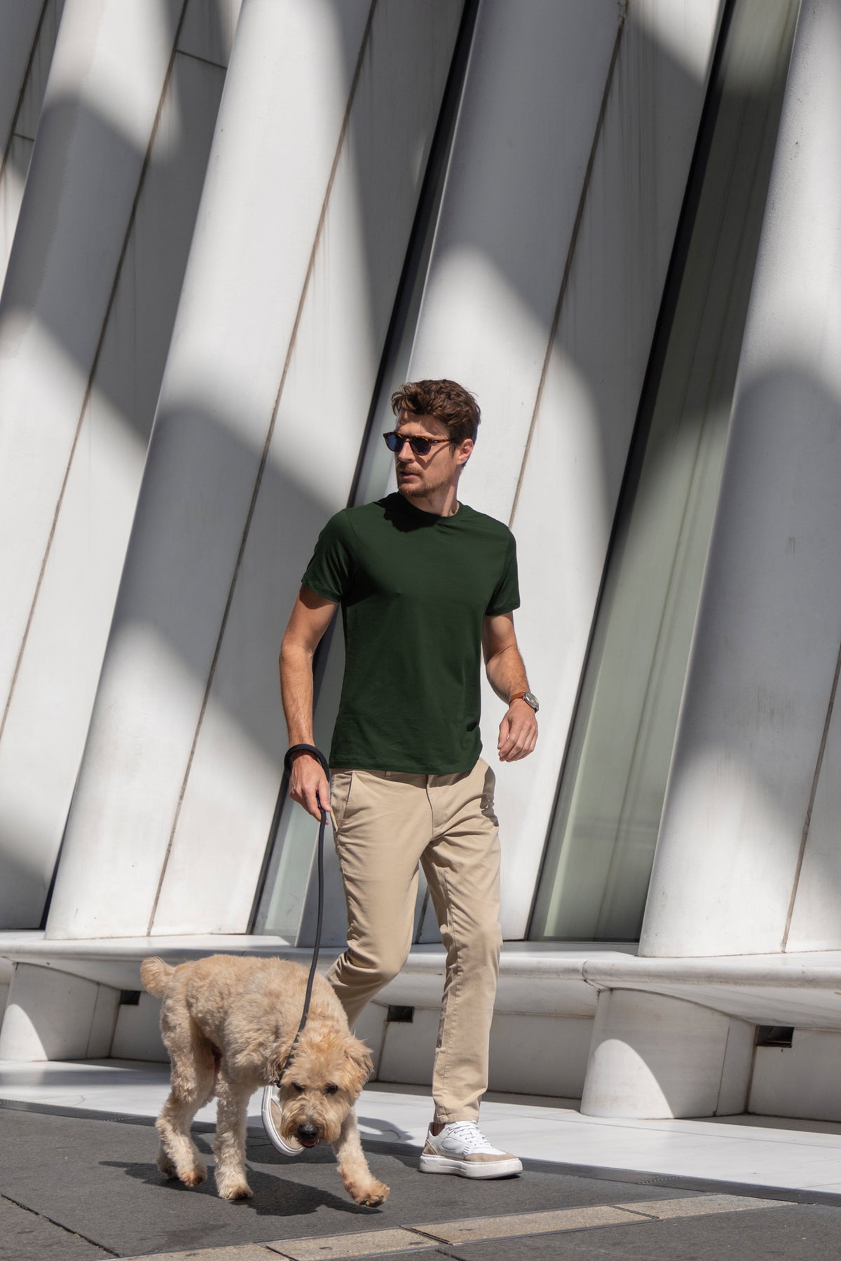 Camiseta Algodão Egípcio - Verde Militar