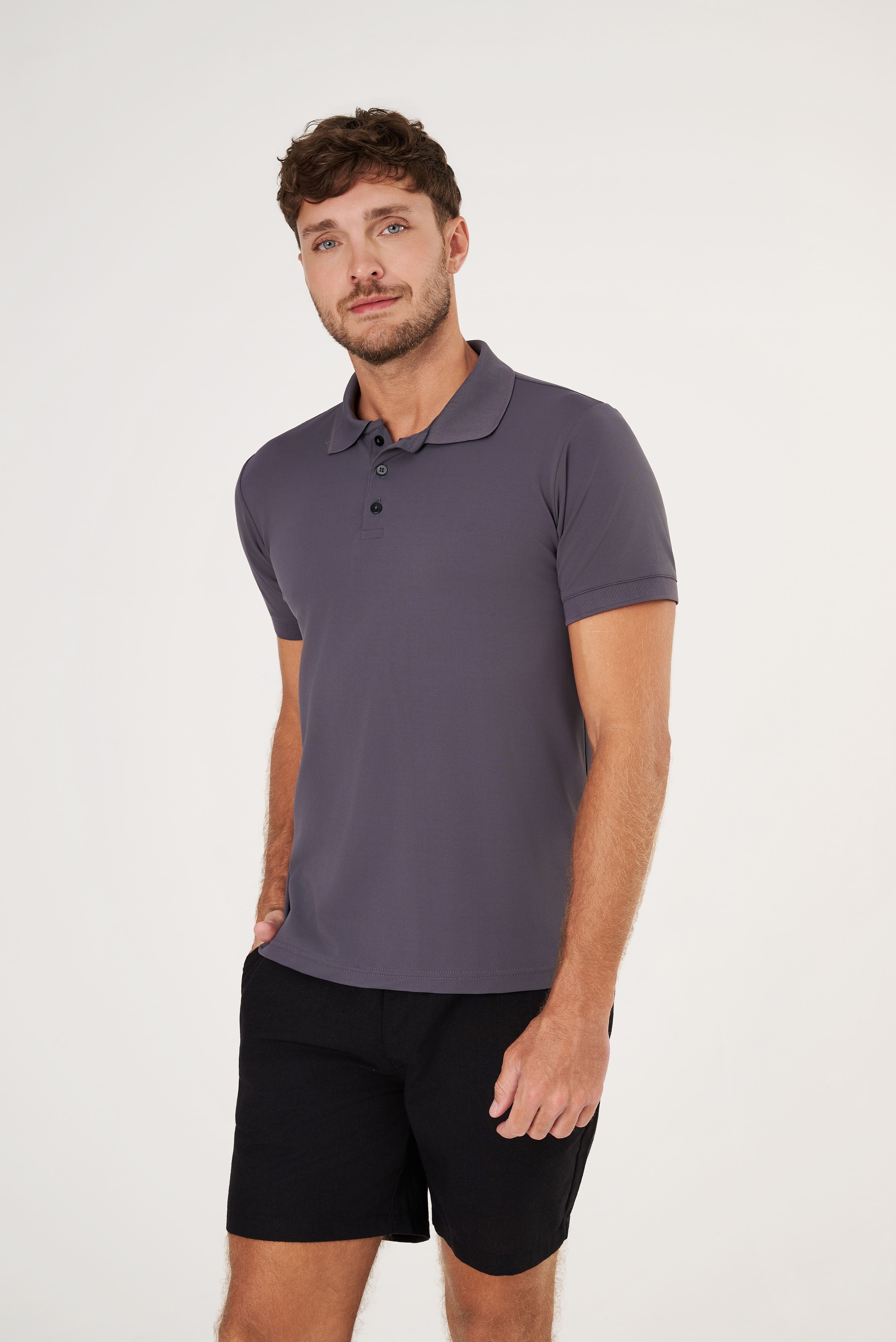 Camisa Polo Flex - Chumbo | Haag