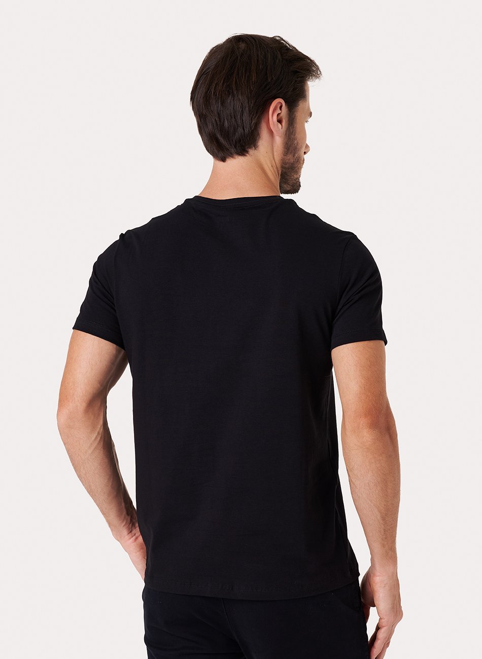 Kit 3 - Camiseta Algodão Egípcio - Preta