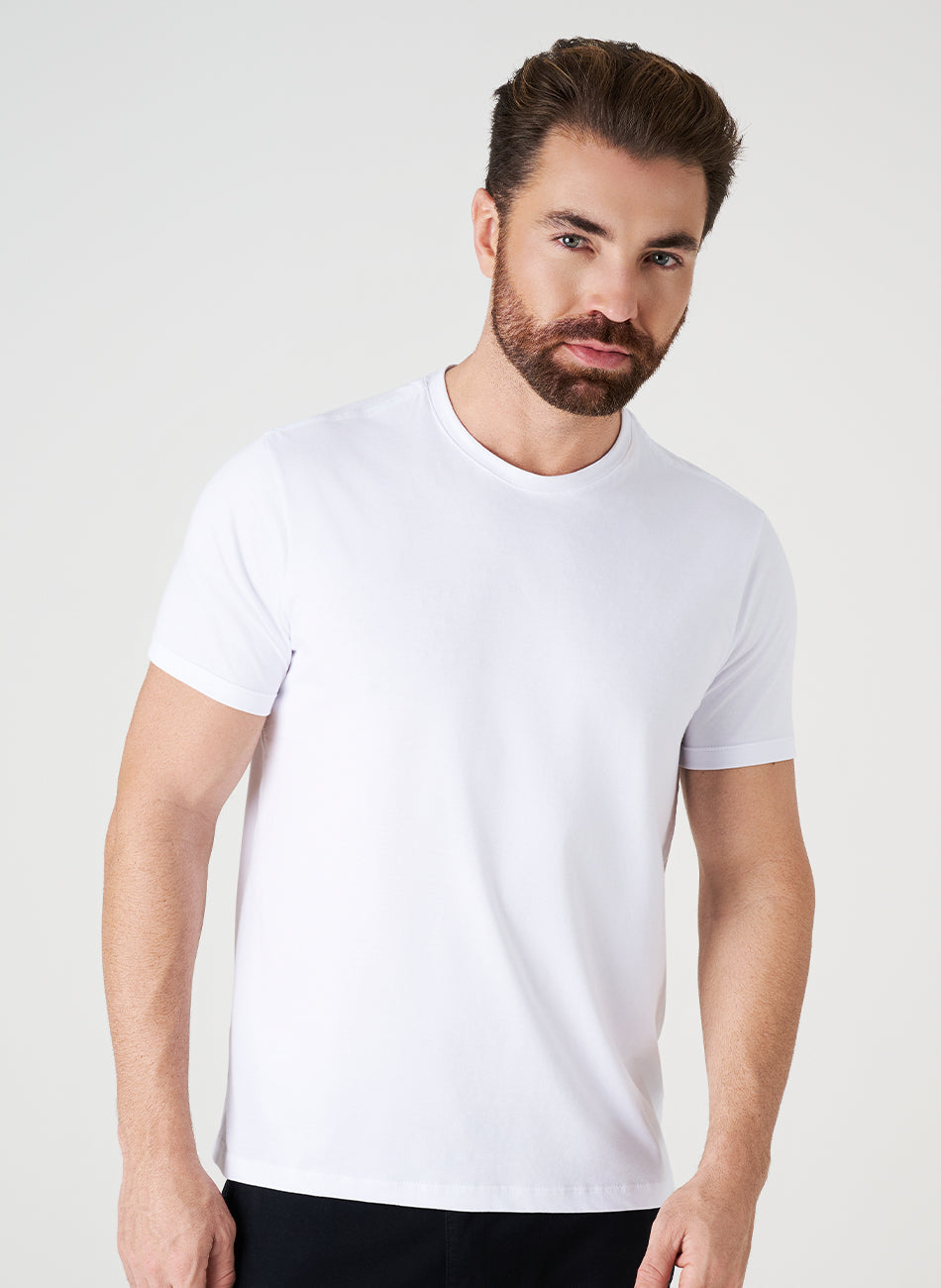 Camiseta Algodão Egípcio - Branca
