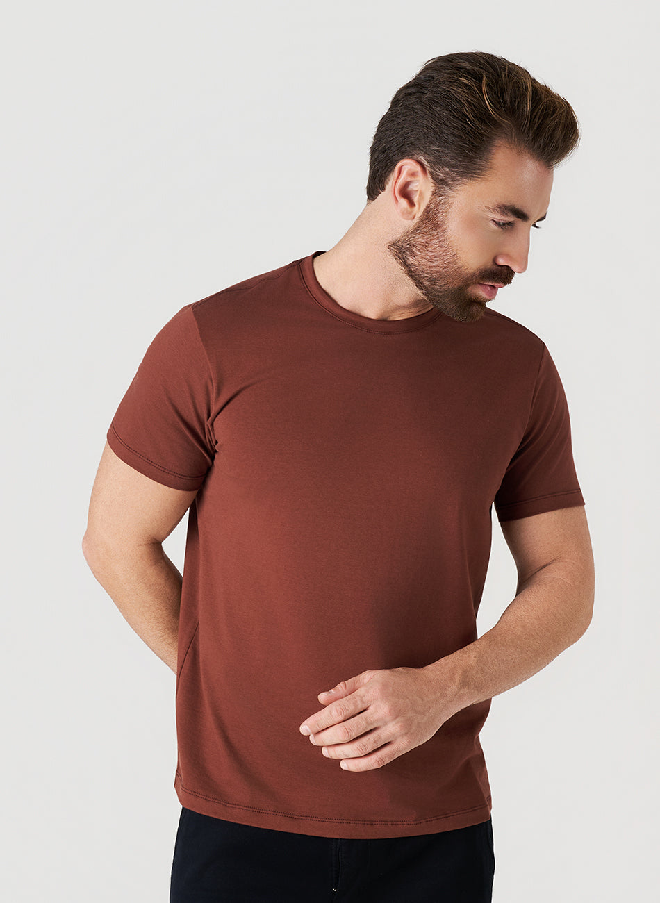 Camiseta Algodão Egípcio - Chocolate