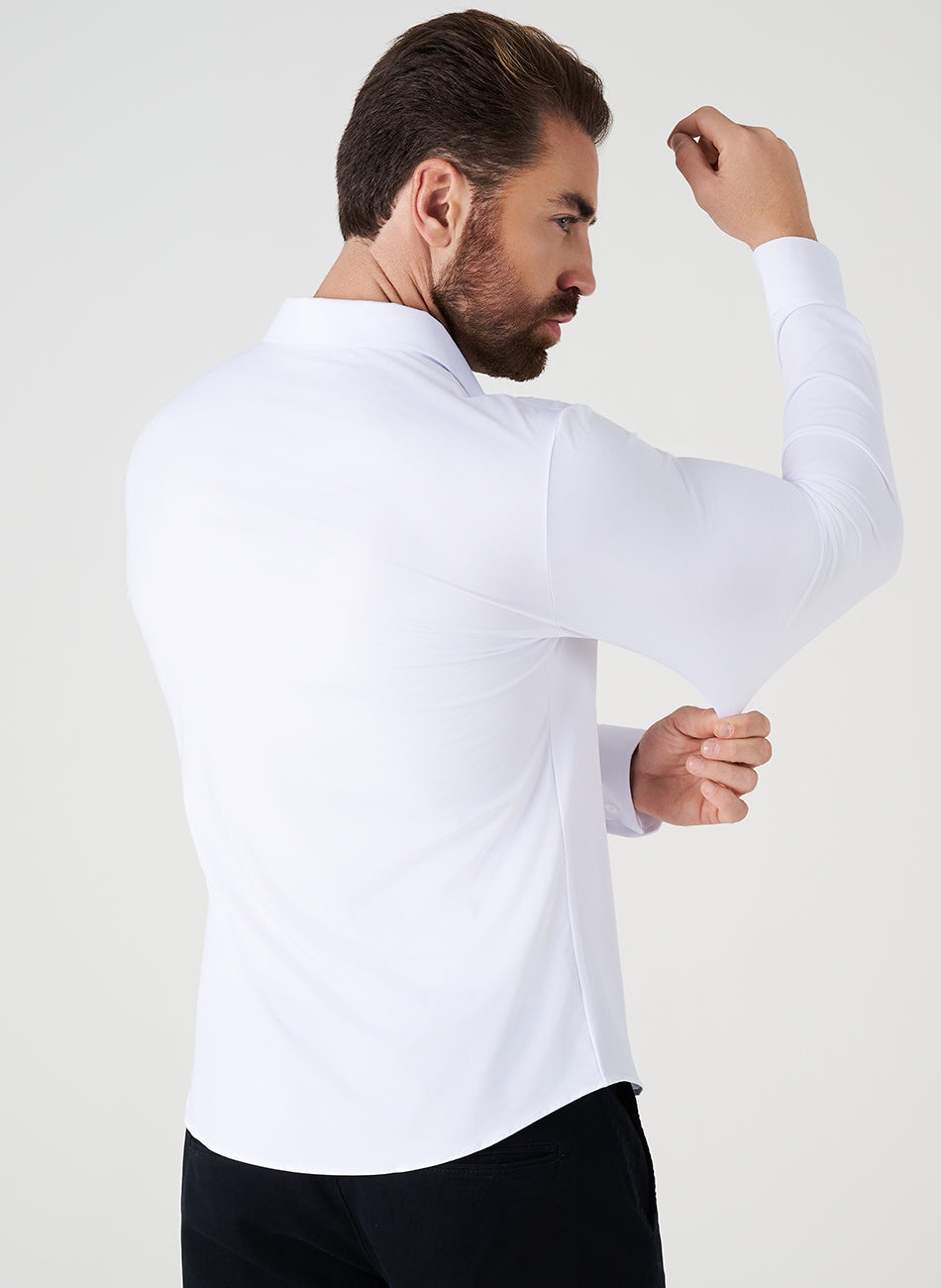 Camisa Tech - Não precisa passar - Branca - Branca - Foto 5 | Haag