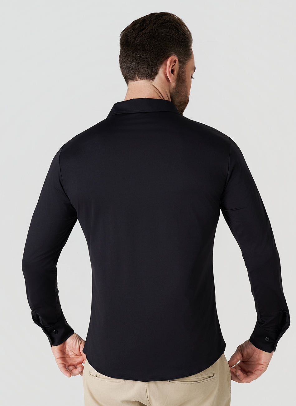 Camisa Tech - Não precisa passar - Preto - Preta | Haag