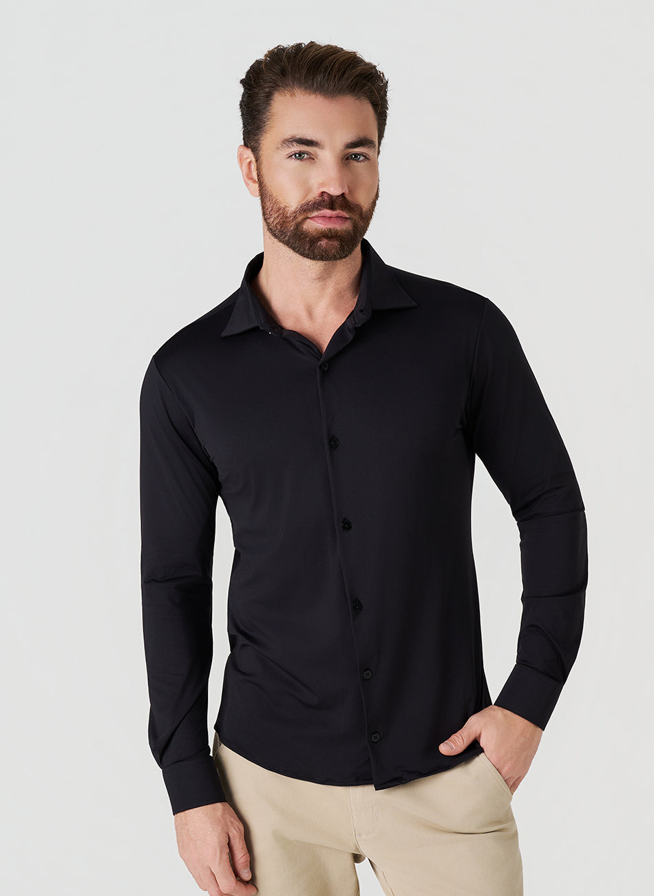 Kit 2 - Camisa Tecnológica - Preta/Azul Marinho