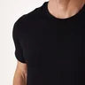 Kit 2 - Camiseta Algodão Egípcio - Preto/Cinza