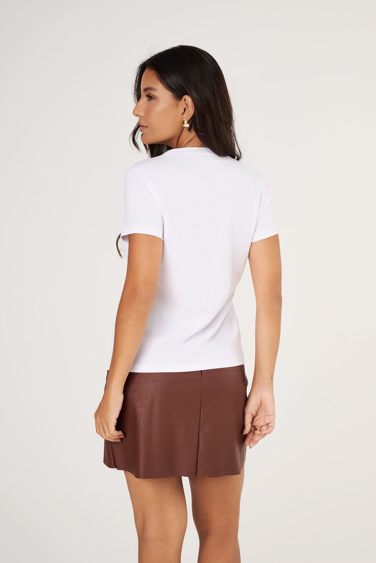 Camiseta Feminina Algodão Egípcio - BabyLook - Gola Redonda - Monte seu Kit | Haag