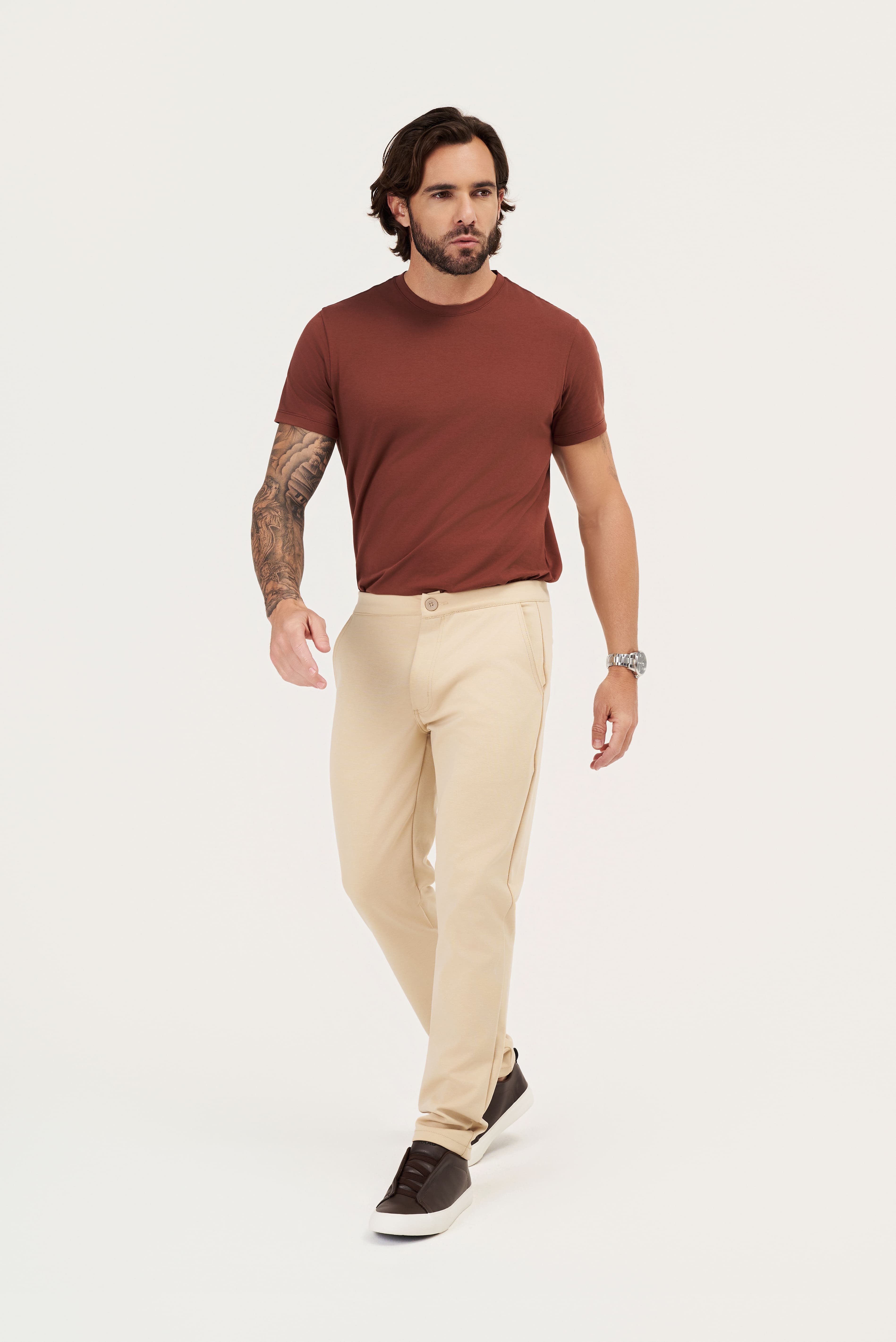 Calça Tech Alfaiataria - Caqui.