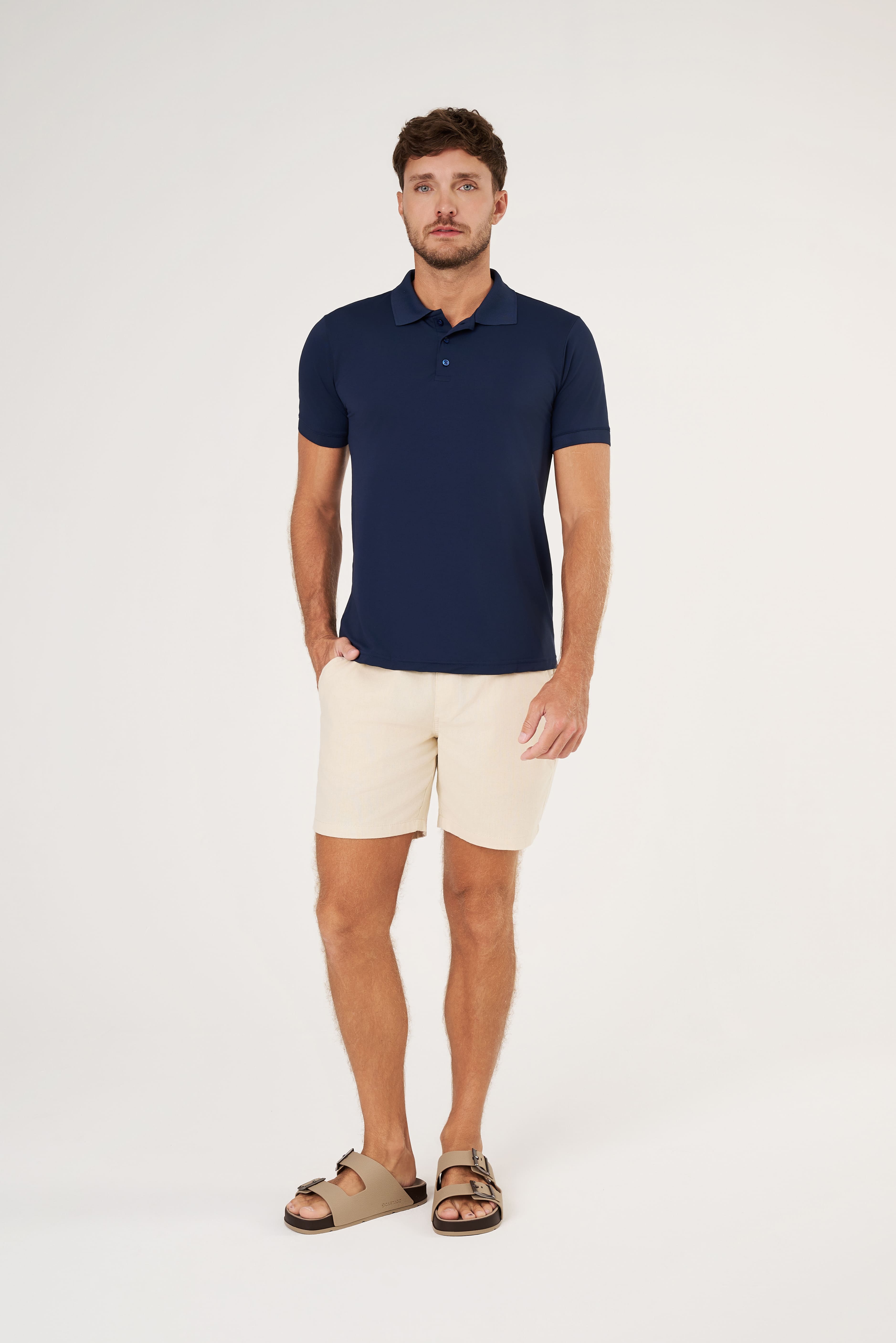Camisa Polo Flex - Marinho