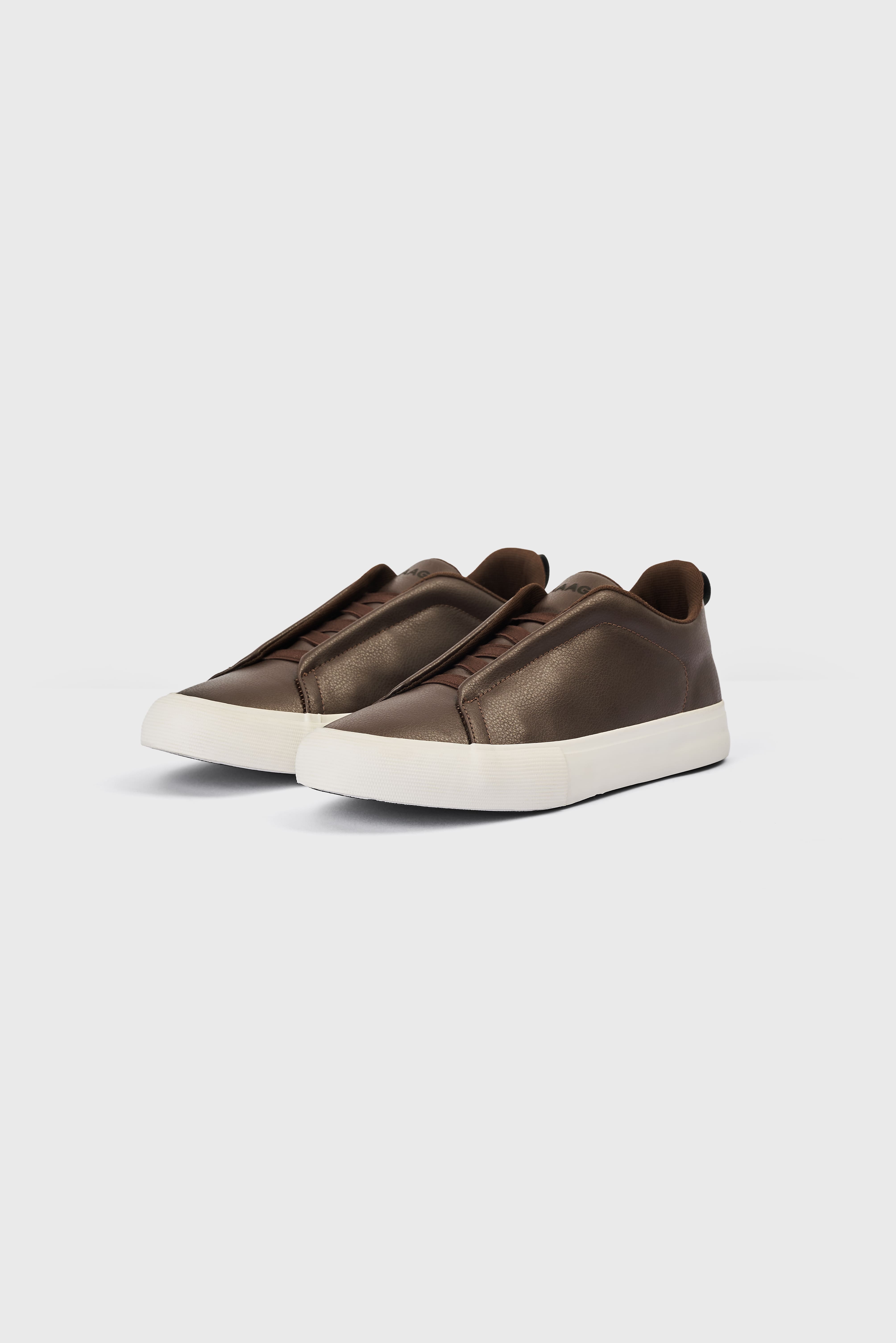 Tênis UP - Slip On - Casual Urban - Marrom