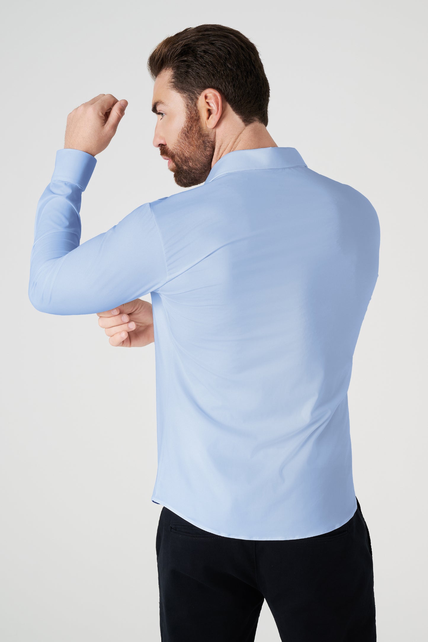 Camisa Tech - Não precisa passar - Azul Claro