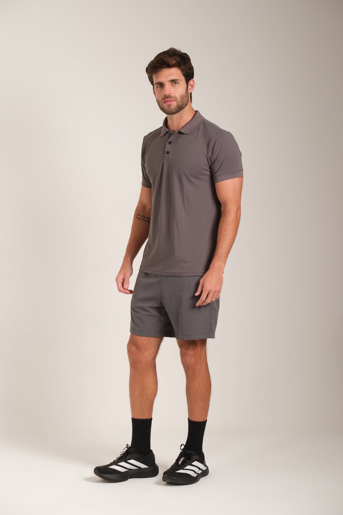 Camisa Polo Flex - Chumbo
