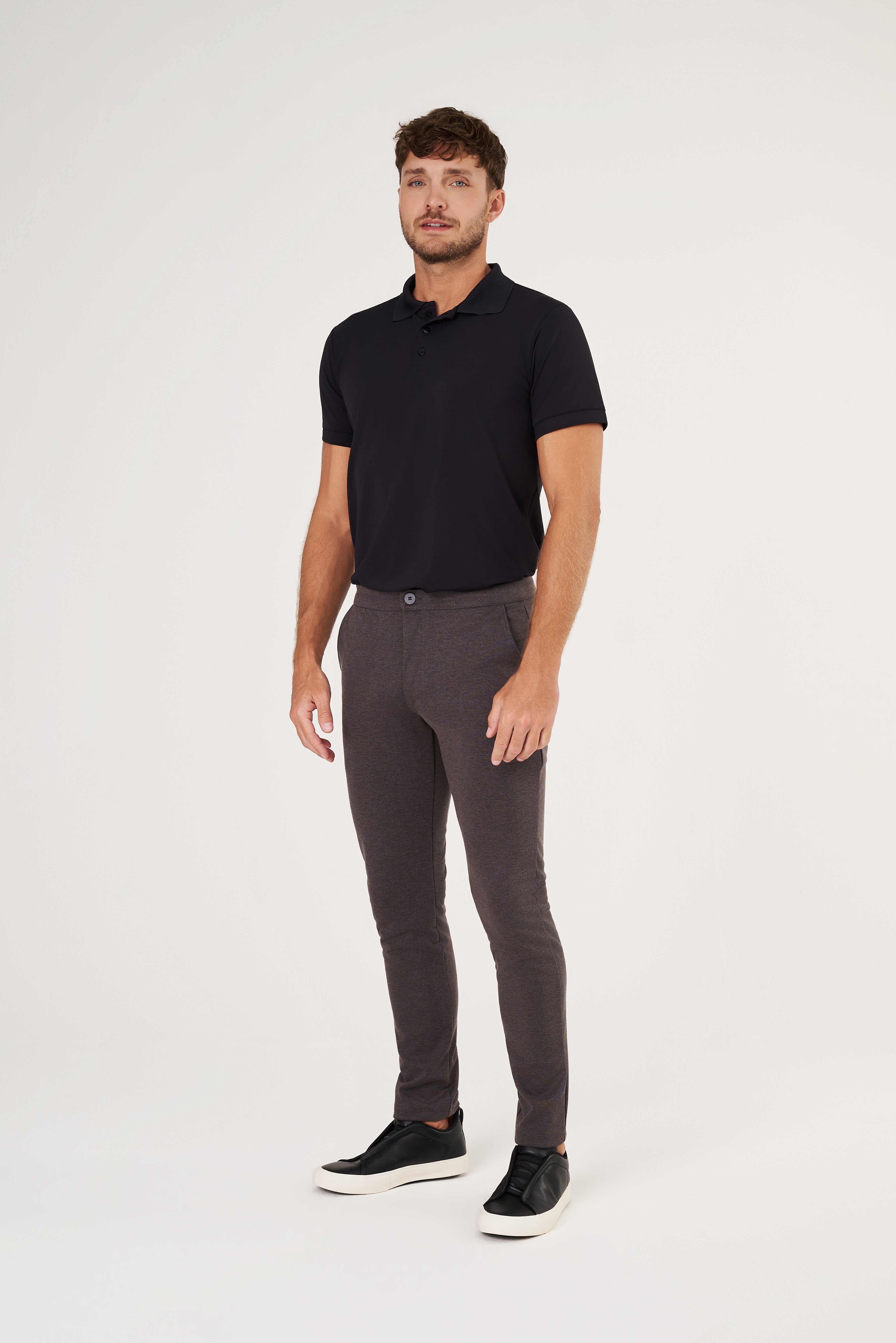 Camisa Polo Flex - Preta | Haag
