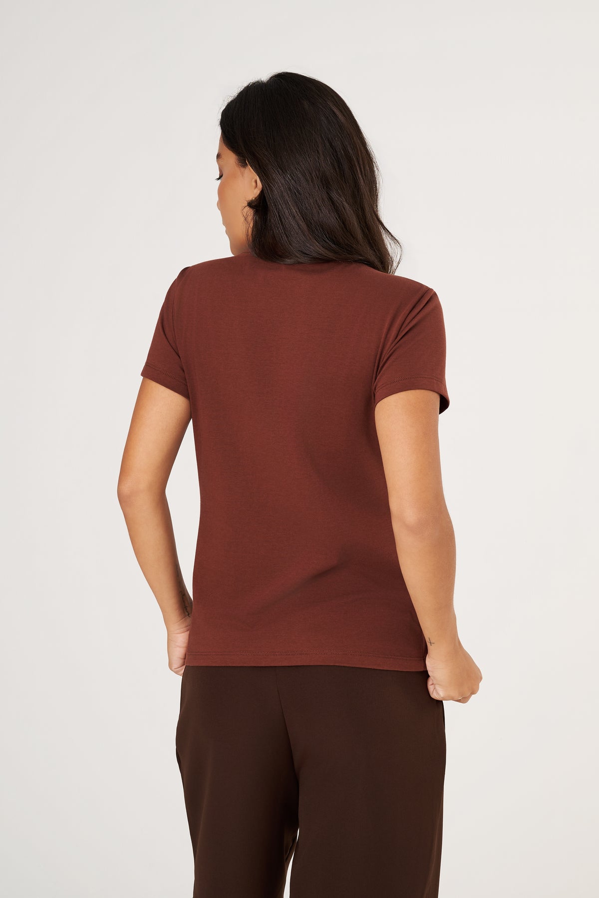 Camiseta Feminina Algodão Egípcio - BabyLook - Gola Redonda - Monte seu Kit | Haag
