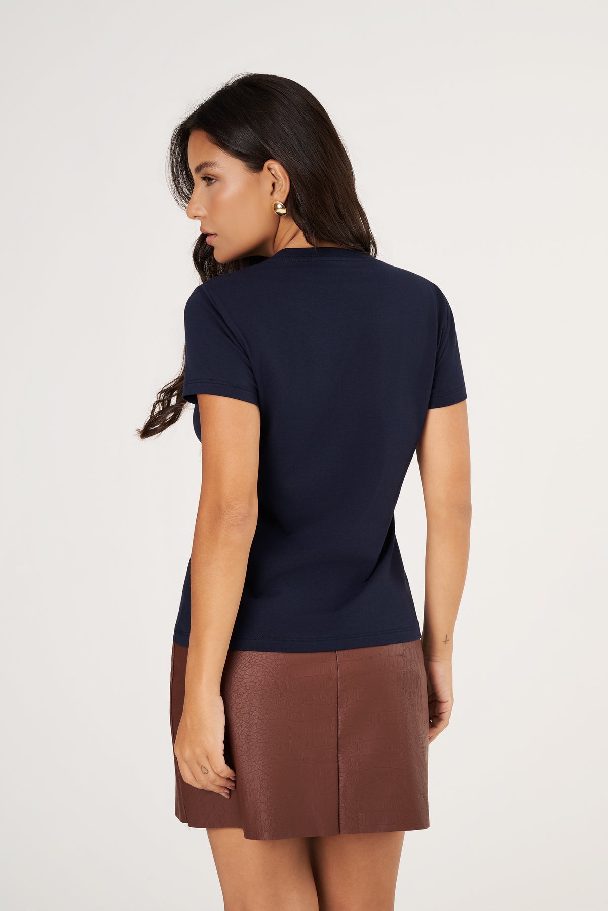 Camiseta Feminina Algodão Egípcio - BabyLook - Gola Redonda - Monte seu Kit | Haag