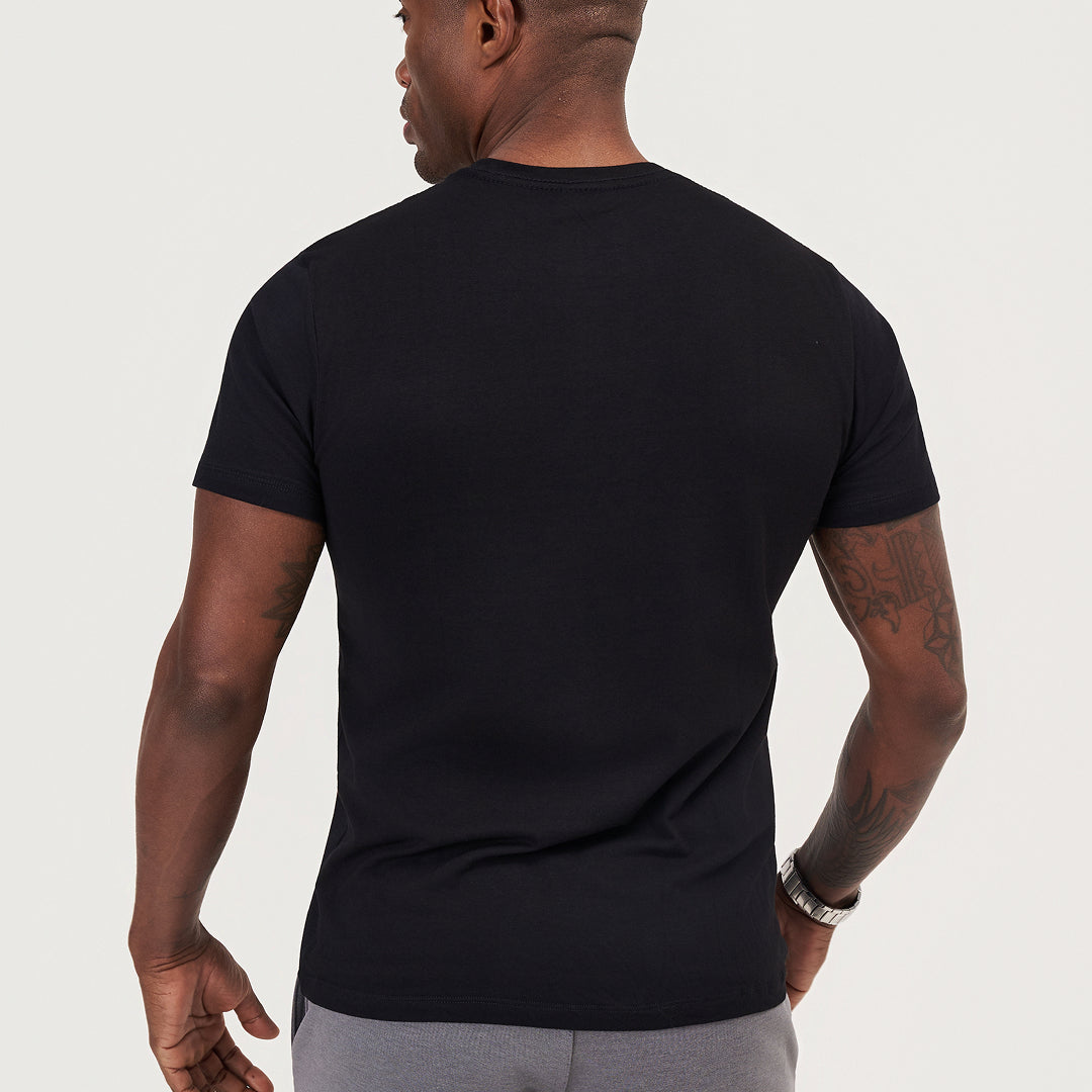 Kit 5 - Camiseta Algodão Egípcio - Preta