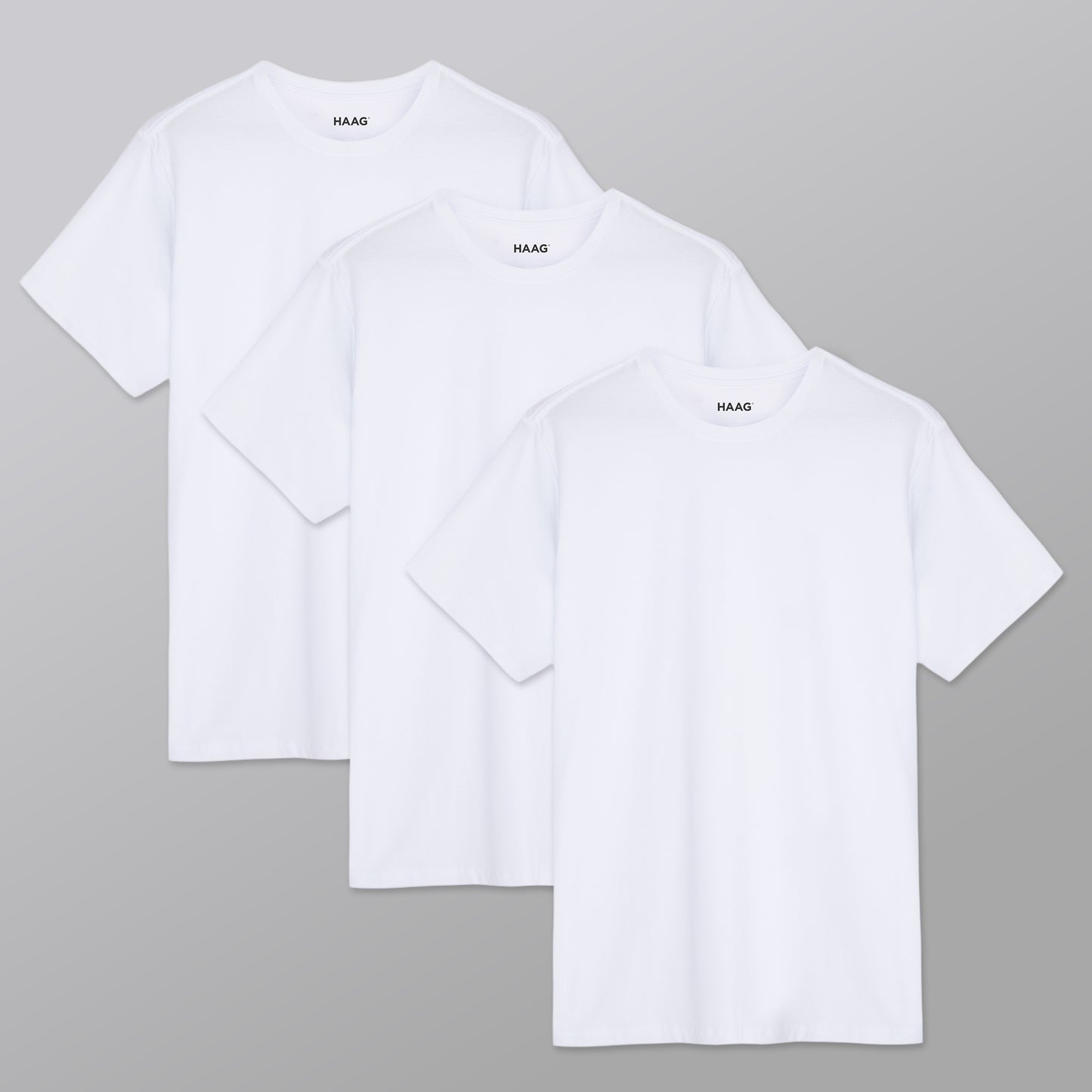 Kit 3 - Camiseta Algodão Egípcio - Branca