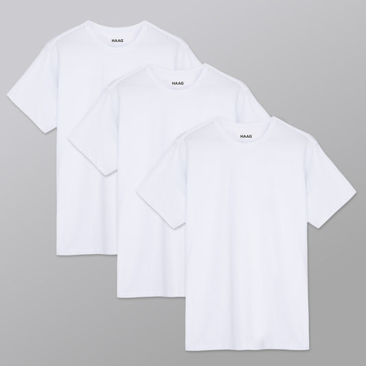 Kit 3 - Camiseta Algodão Egípcio - Branca