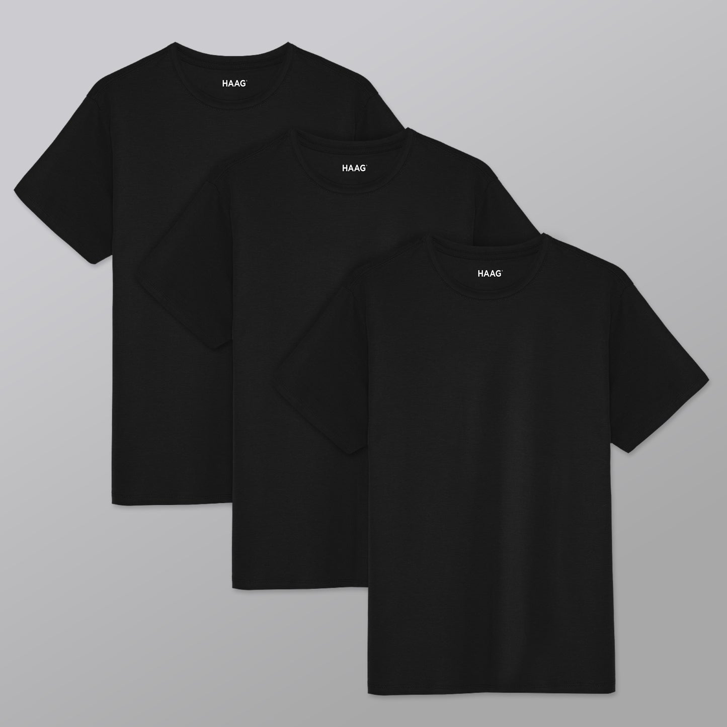 Kit 3 - Camiseta Algodão Egípcio - Preta