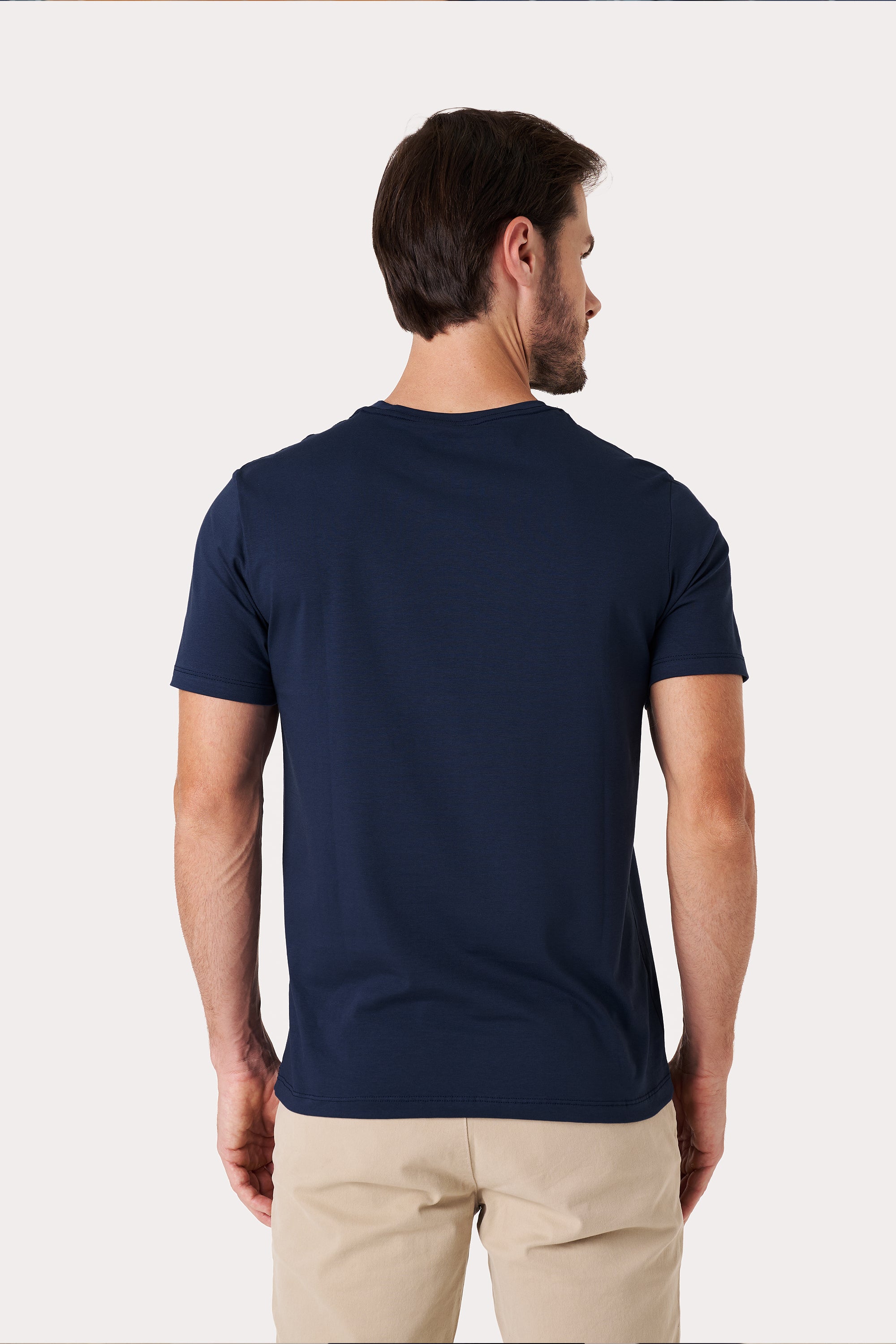 Camiseta Algodão Egípcio - Azul Marinho