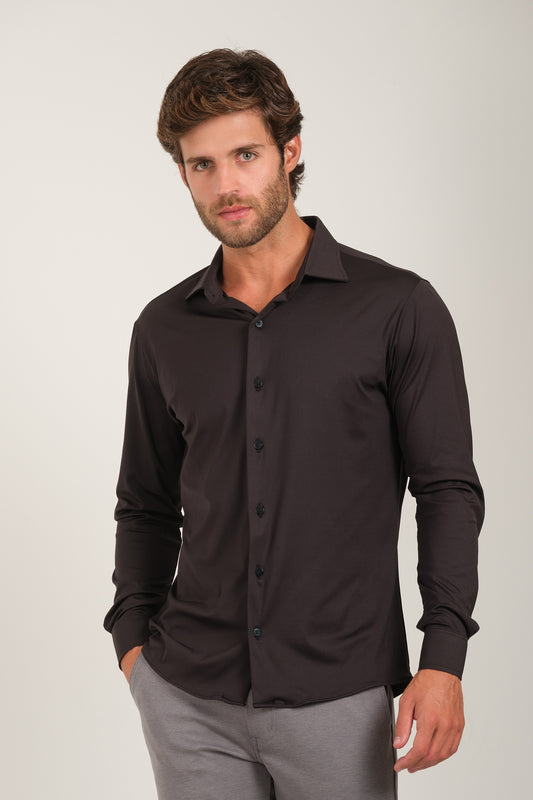 Camisa Tech  - Não precisa passar - Preto