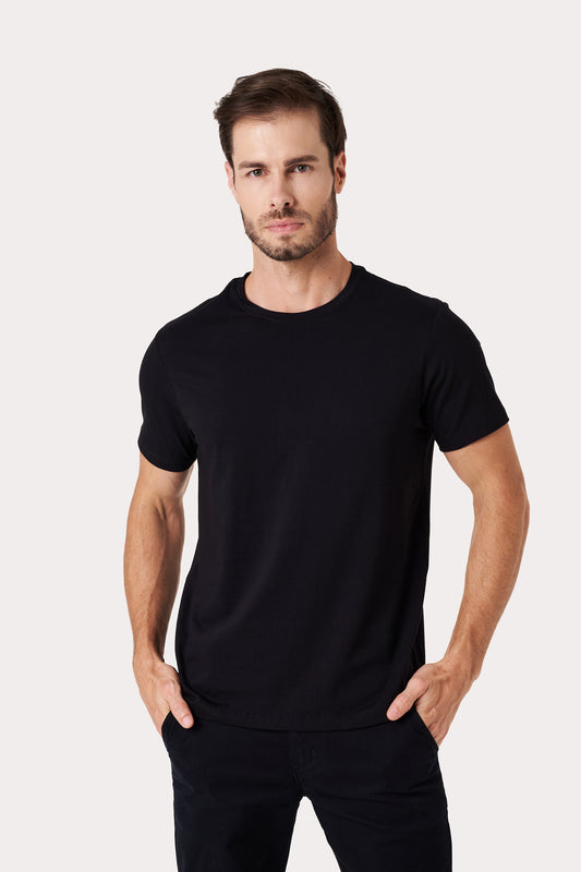 Camiseta Algodão Egípcio - Preta