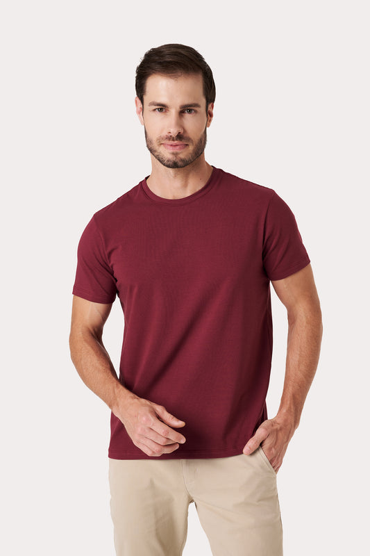 Camiseta Algodão Egípcio - Vinho