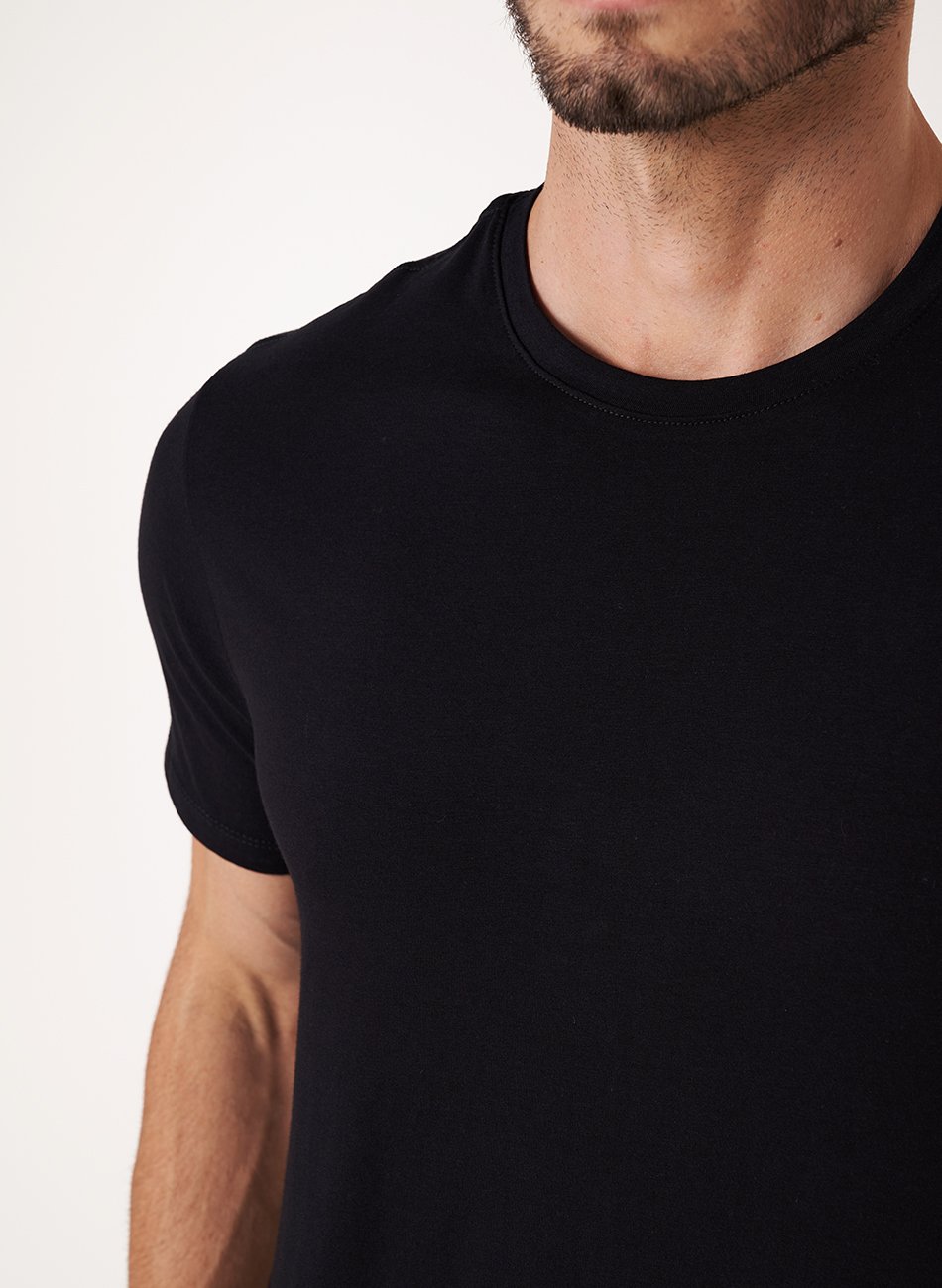 Camiseta Algodão Egípcio - Preta