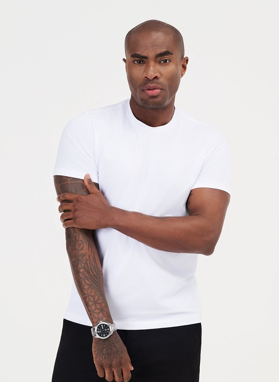 Kit 3 - Camiseta Algodão Egípcio - Branca