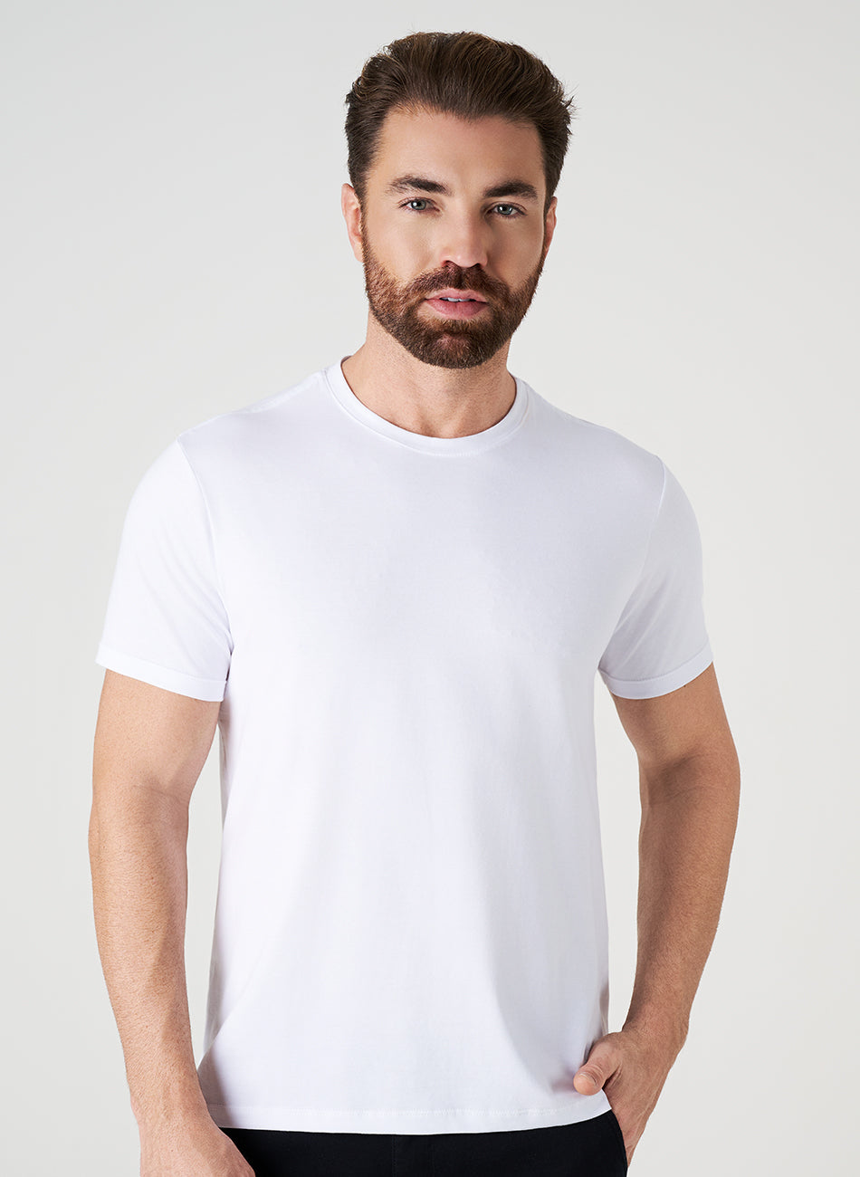 Camiseta Algodão Egípcio - Branca