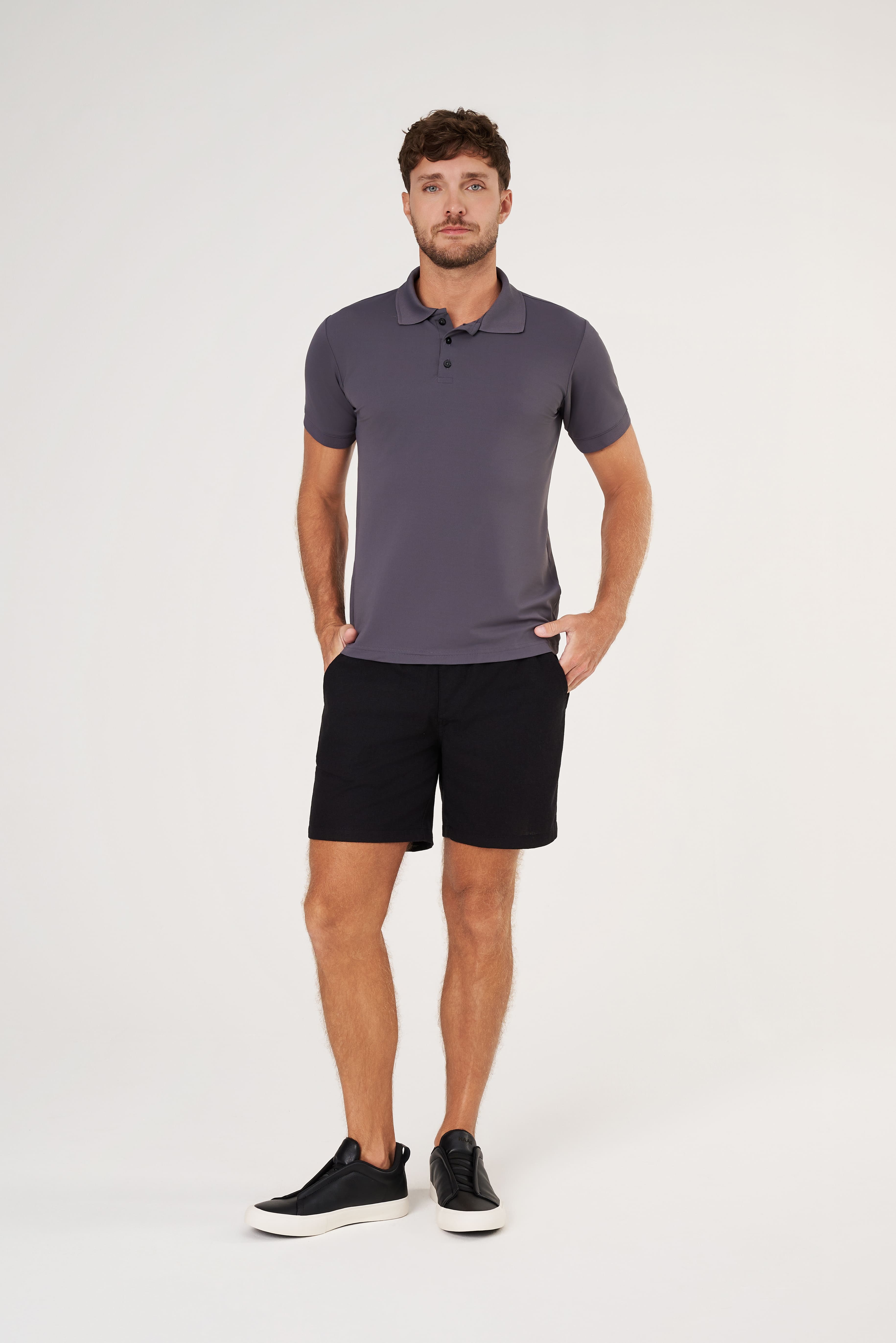 Camisa Polo Flex - Chumbo | Haag