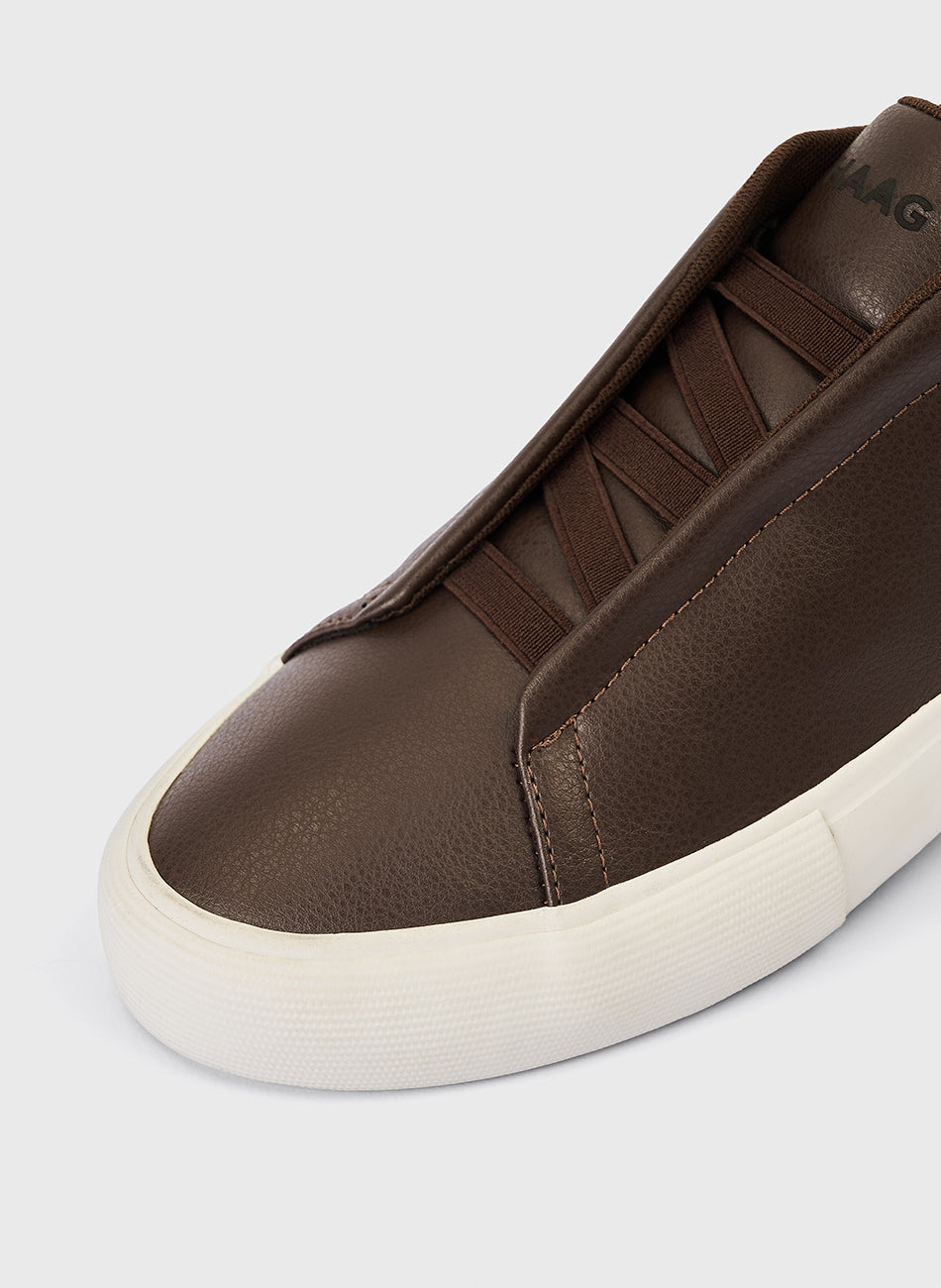 Tênis Urban Slip Couro Ecológico  - Marrom