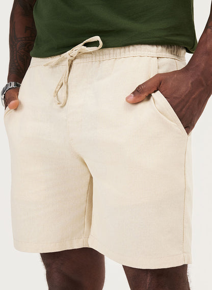 Shorts Linho - Off-white | Haag