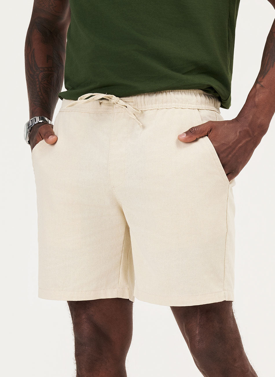 Shorts Linho - Off-white | Haag