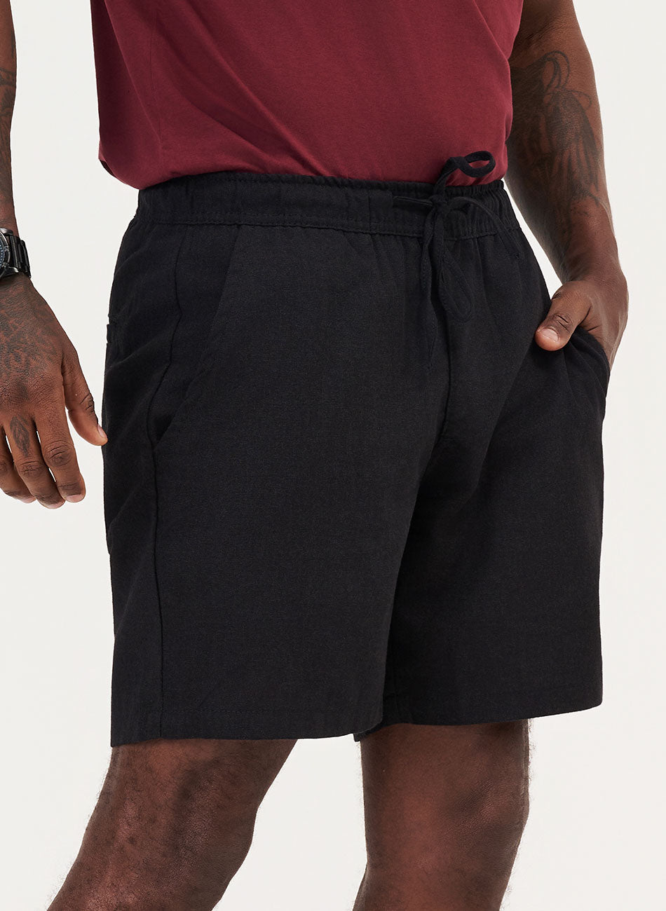 Shorts Linho - Preto | Haag