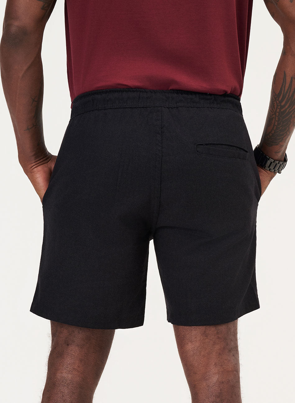 Shorts Linho - Preto | Haag