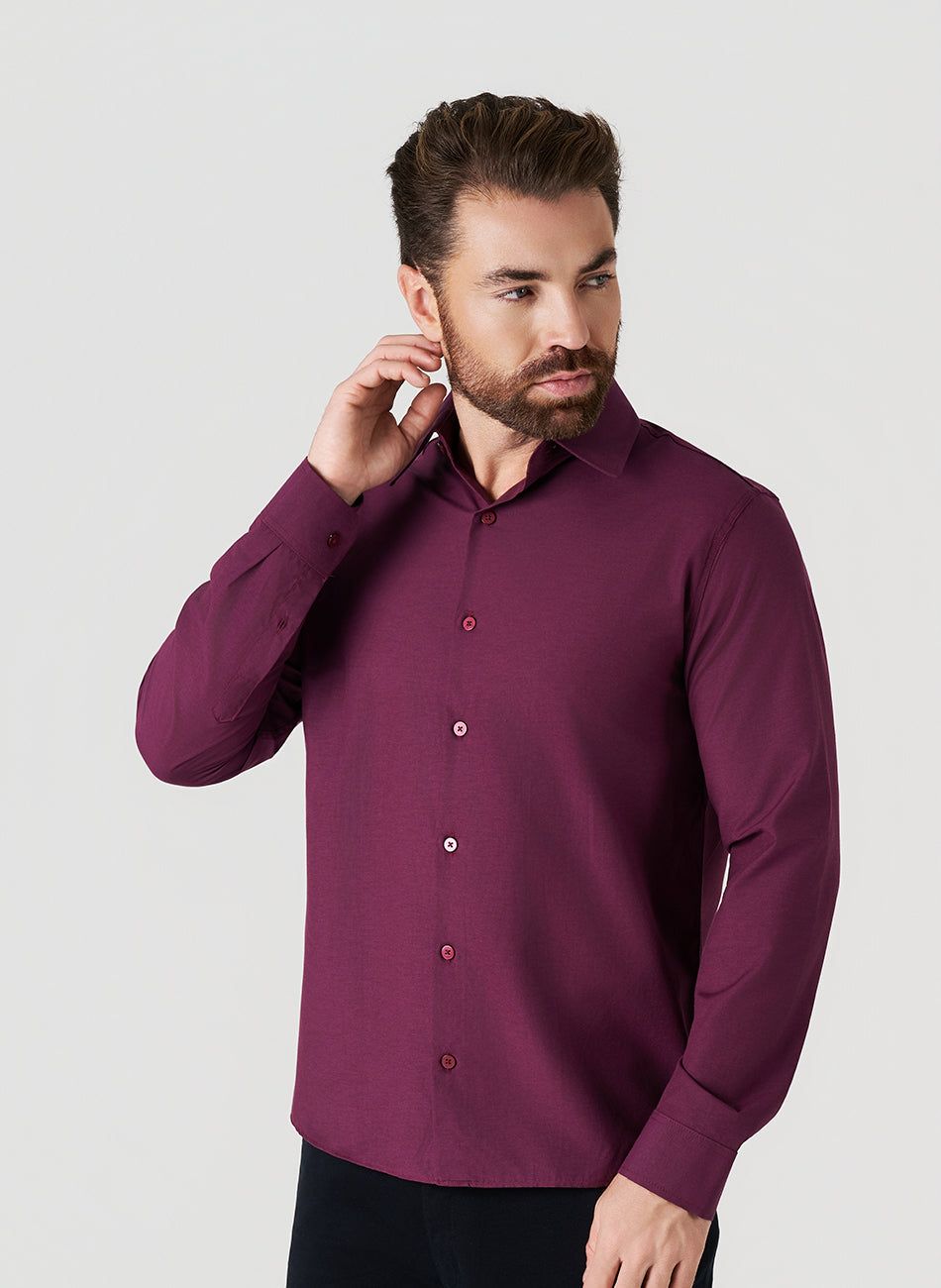 Camisa Passa Fácil Manga Longa - Sagu