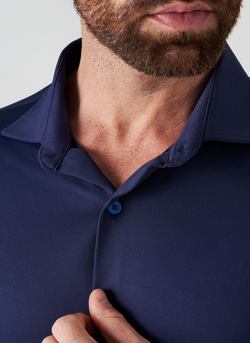 Camisa Tech  - Não precisa passar - Marinho - Azul Marinho | Haag