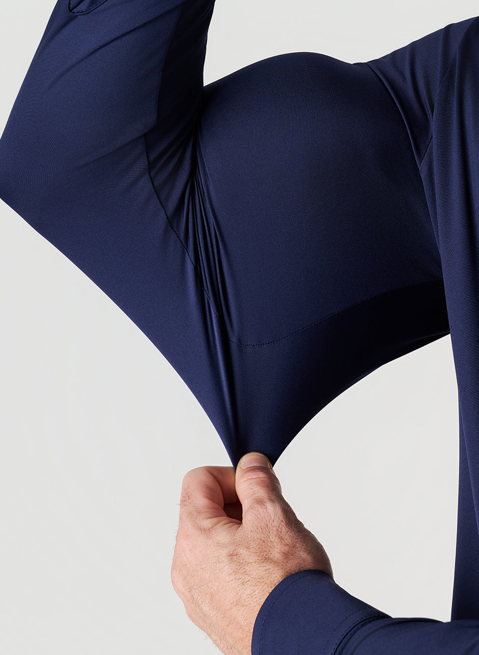 Camisa Tecnológica - Não precisa passar - Marinho