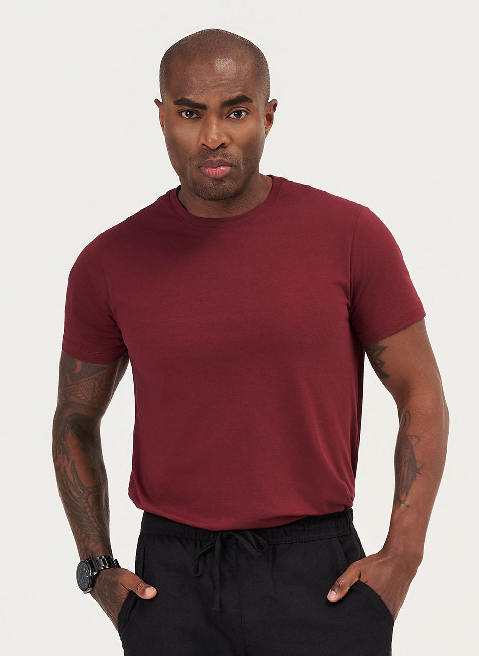 Camiseta Algodão Egípcio - Vinho
